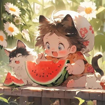 头像吃瓜女孩动漫,动漫头像背后的故事